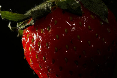 Strawberry In A Close Look
