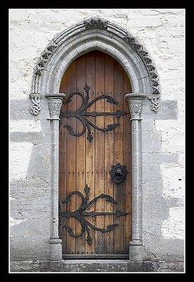 Gothic Door, Ornate Hinges