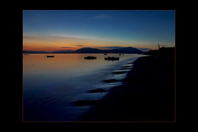 a sunset in Alghero