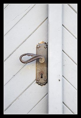 White Door, Metal Handle