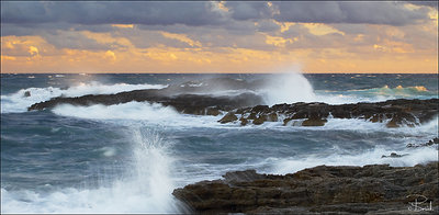 crashing waves