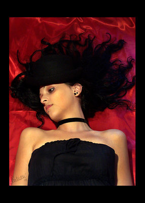 On her death bed