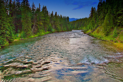 A raging River in Jasper