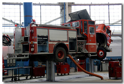 Fire Truck on repair