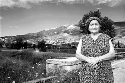 Woman in Umbria, Italy