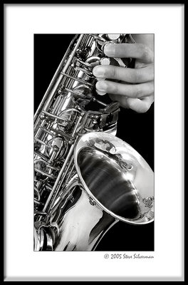 Saxophone in Black & White