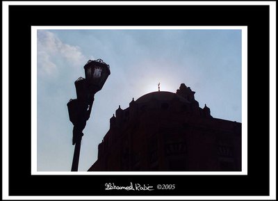 Silhouette Mosque in Cairo.