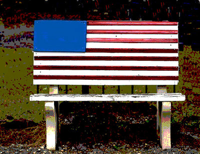 Patriotic Bench