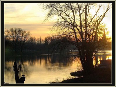 Sunset over the Tisza - repost