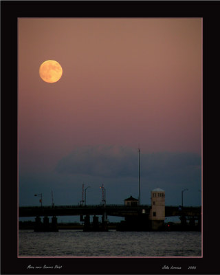 Moon over Somers Point