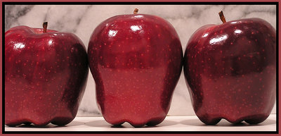 Three Red Apples