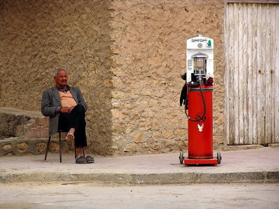 Awaiting a customer