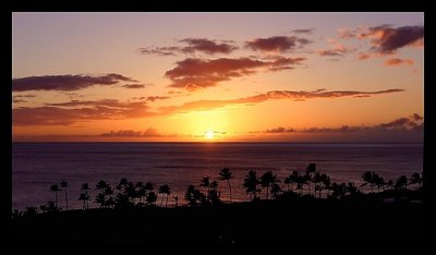 sunset hawaii