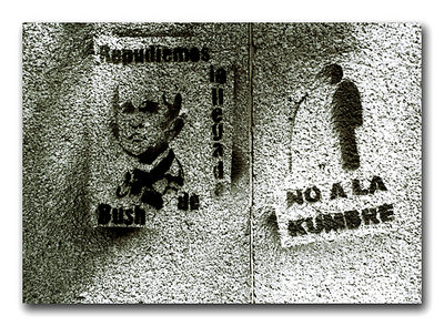 Graffitis. No Bush.