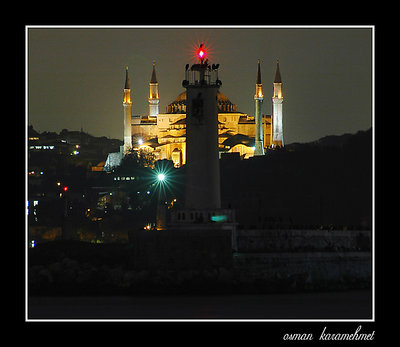 hagia sophia and light house