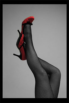 Shoes and Fishnets