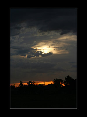 Atardecer tormentoso