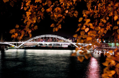 bridge over silent water