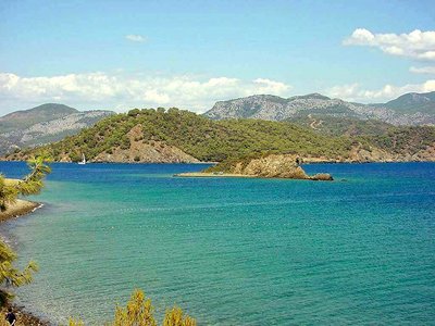 A panorama from Fethiye Bays 