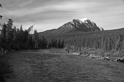 Athabasca River B&W