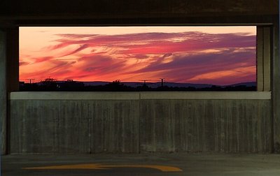 framed sunset