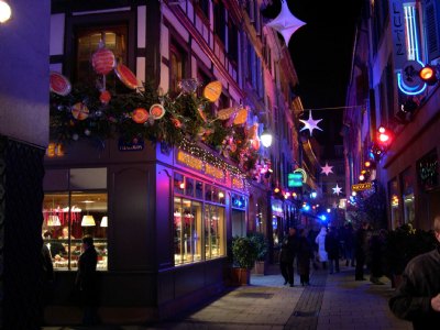 Rue de Strasbourg à Noël