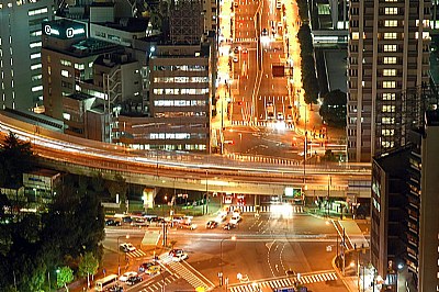 Tokyo Highway at Night