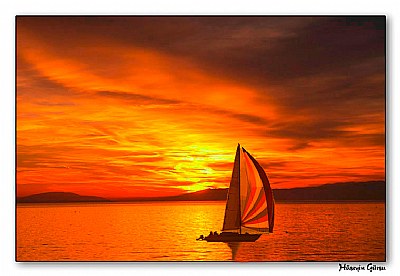 Sunset on Lake Leman