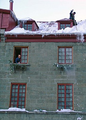 deicing the roof