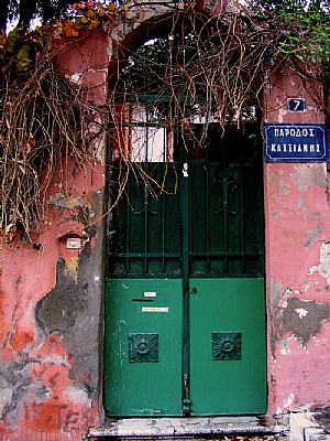 Green door