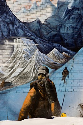Paint on a wall
