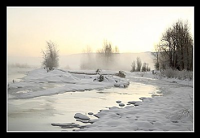  Gros Ventre River with Snow - I