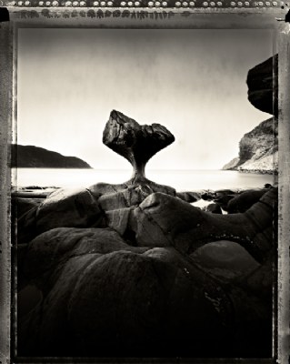 Rock shaped by the sea