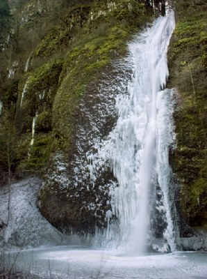 Frozen Horsetail Falls