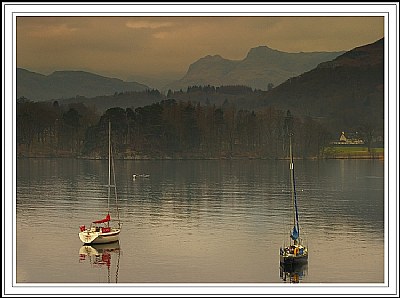 Windermere and the Langdale Pikes