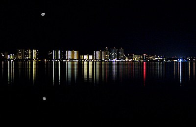 Moon over Clearwater