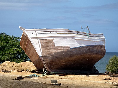 Boat in Macanao Beach - Island of Margarita