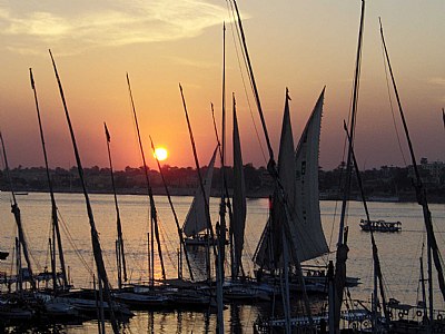 Sun Set by Nile