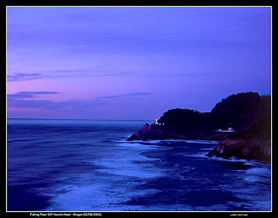 Fishing Fleet Off Heceta Head - Oregon Coast (01/2003)