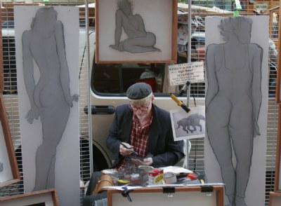 Street Artist in Soho