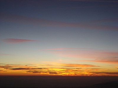 Sunset From 33,000 Feet