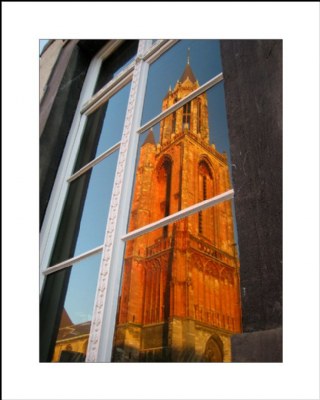 Reflected tower...