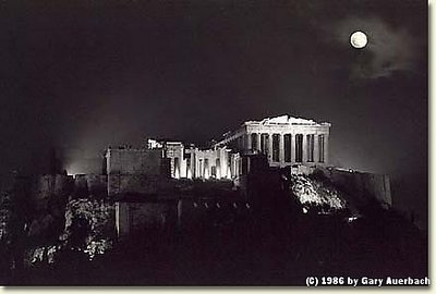 Moonrise over the Acropolis