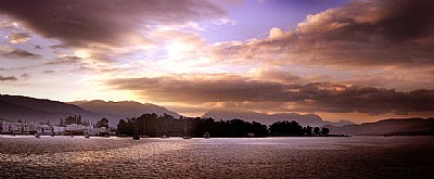 Sunset over Poros