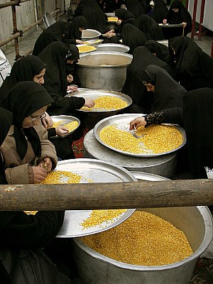 Cleaning Split Peas !