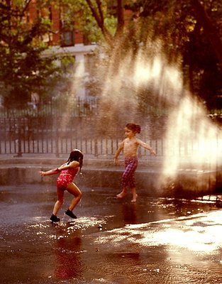 Kids At The Fountain - I