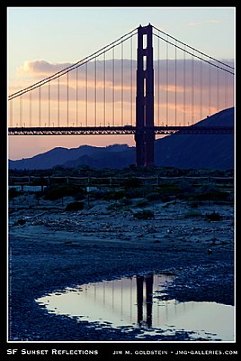 SF Sunset Reflections