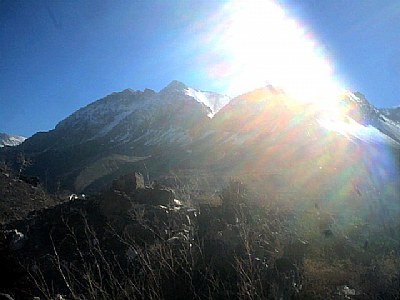Sun Shine in the Mountain