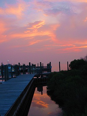 Sunset at the docks