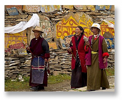 Three Tibetan women